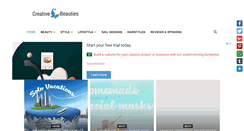 Desktop Screenshot of creativebeautyhealth.com