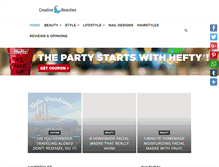 Tablet Screenshot of creativebeautyhealth.com